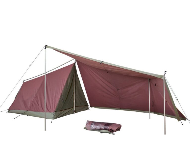 Kampeertenten & tenten voor jeugdbewegingen - Alpino-hoggar-camping-tent-crushedberry-reversed-outer-tent