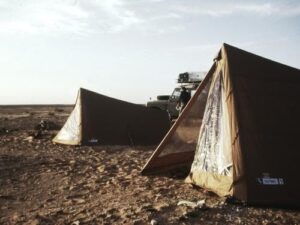 Kampeertenten & tenten voor jeugdbewegingen - Alpino-hoggar-camping-tent-historic-picture-1