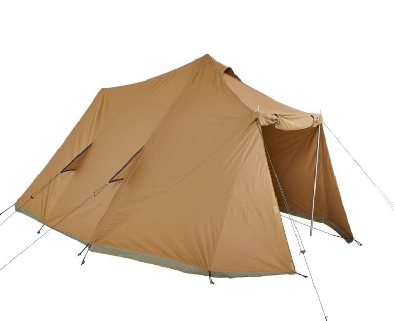 Kampeertenten & tenten voor jeugdbewegingen - Alpino-kangourou-camping-tent-smokedoak-side-open-front
