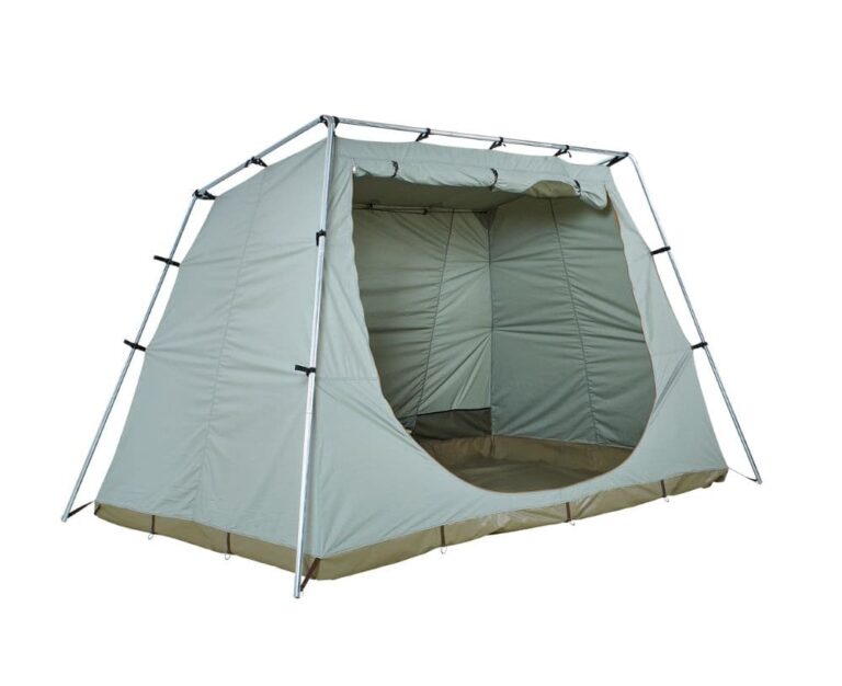 Kampeertenten & tenten voor jeugdbewegingen - Alpinonadette-camping-tent-seagrass-corner-front-onlyinnertent-open